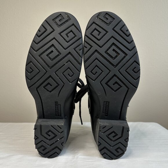 Merrell Shiloh II Warm Boot in Black Leather and Gray Felt - Picture 8 of 12